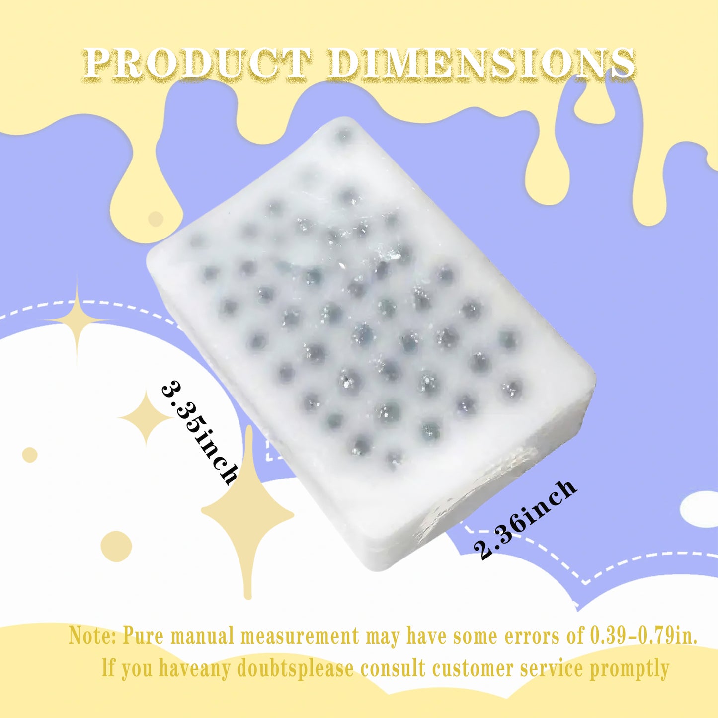 1Pcs Square Skin Picking Squishy Fidget Toys for Kids and Adults, Pimple Popping Sensory Squeeze Toys for Stress Relieve Dermatillomania ADHD, and OCD