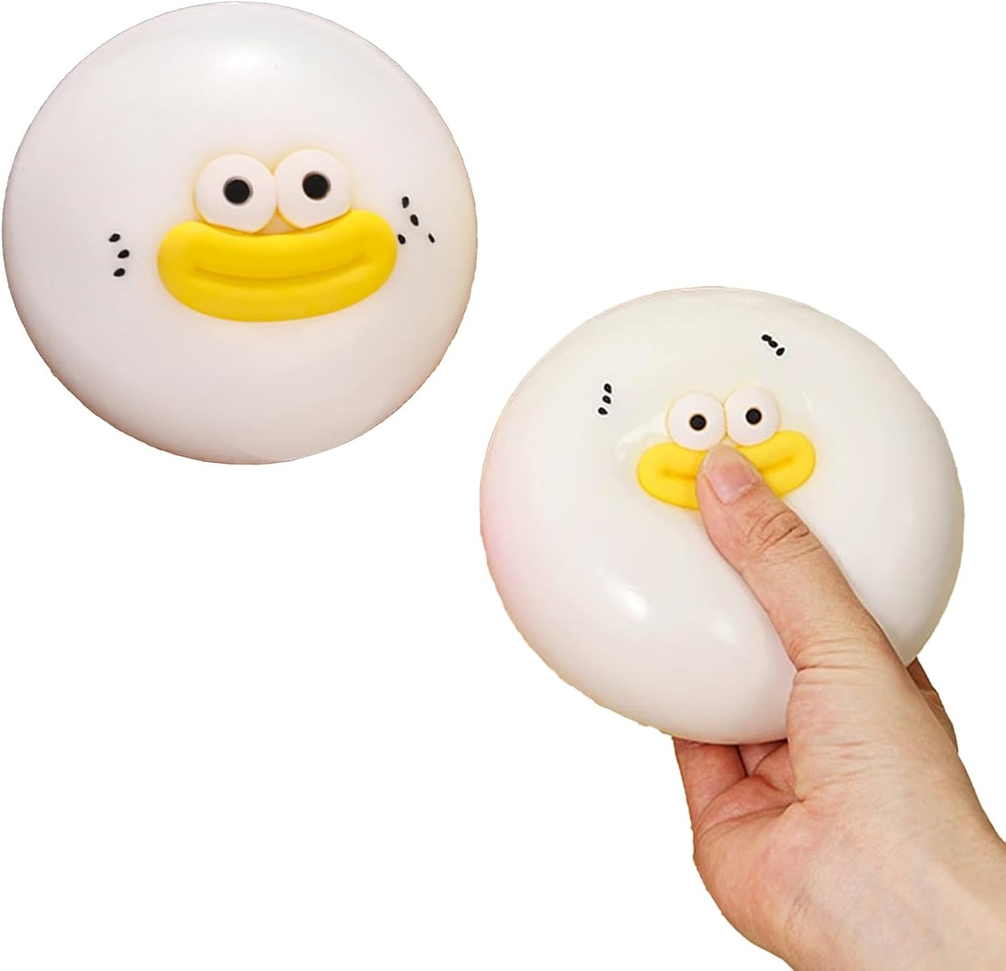 Cute Taba Squishy Fidget Toys for Kids & Adults - Giant Stress Ball with Big Eyes & Sausage Lips, Funny Prank Gifts, Party Supplies, Game Prizes (Blue)