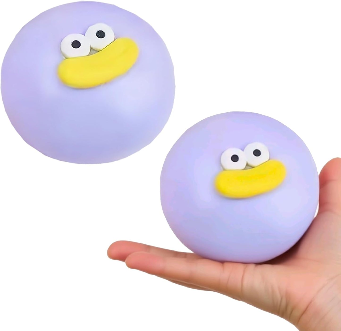 Cute Taba Squishy Fidget Toys for Kids & Adults - Giant Stress Ball with Big Eyes & Sausage Lips, Funny Prank Gifts, Party Supplies, Game Prizes (Blue)