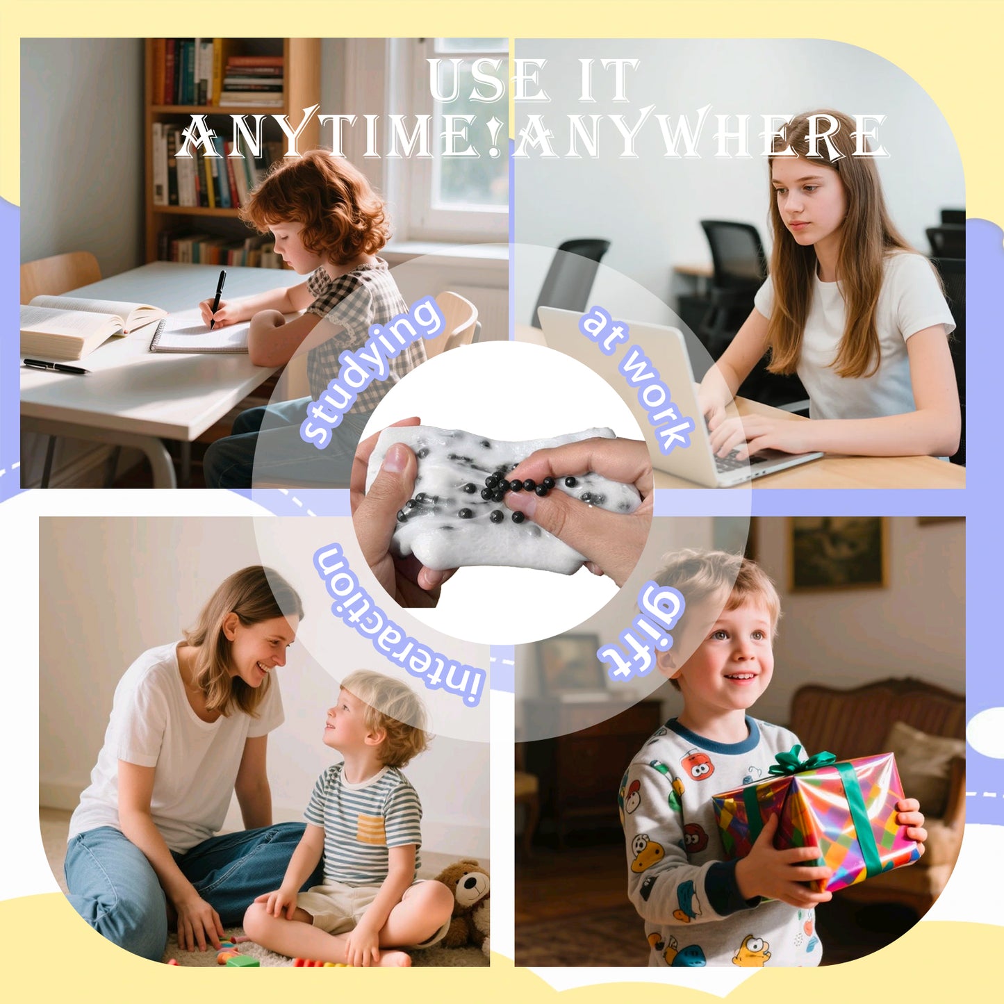 1Pcs Square Skin Picking Squishy Fidget Toys for Kids and Adults, Pimple Popping Sensory Squeeze Toys for Stress Relieve Dermatillomania ADHD, and OCD