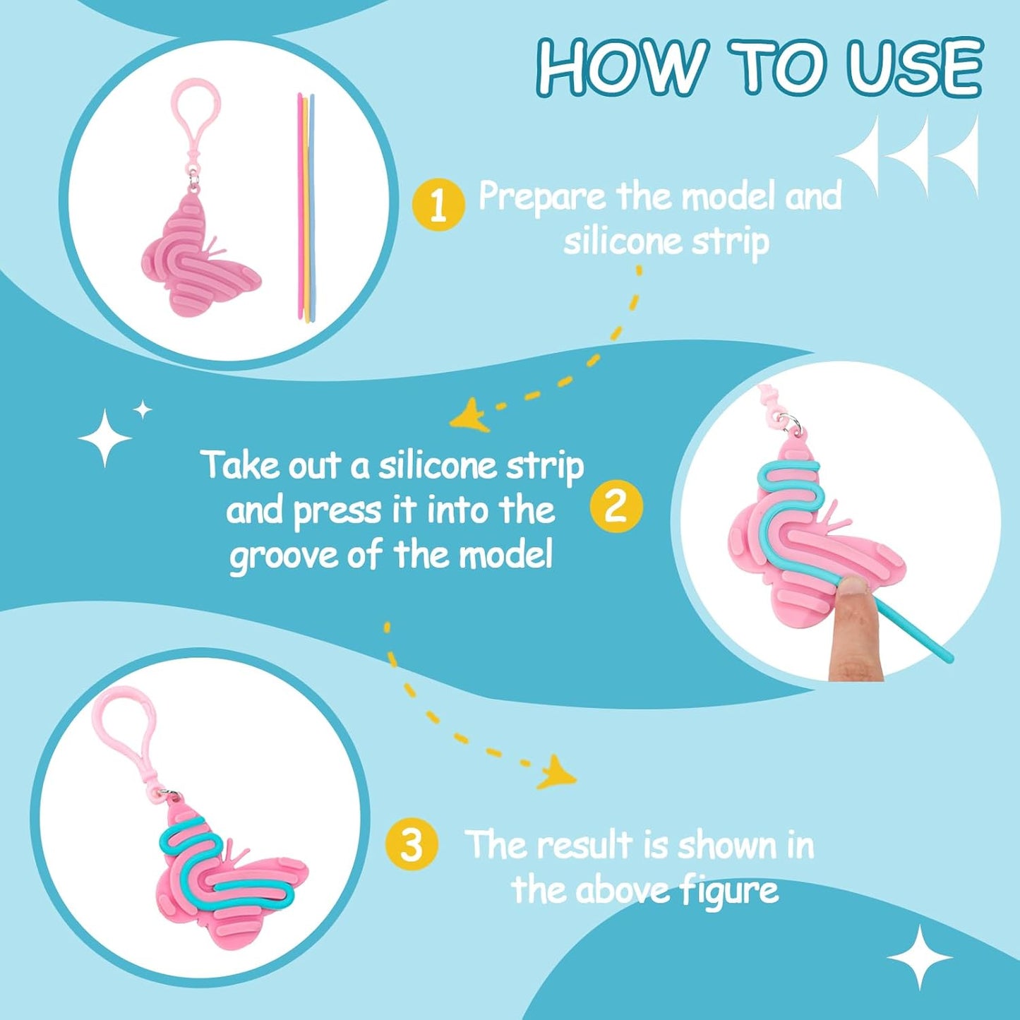 8 Pcs Sensory Activity Board Keychains for Kids, Travel Activities Fidget Toys for Autistic ADHD, Calm Down Travel Airplane Essentials Toys for Adults, Teens and Children