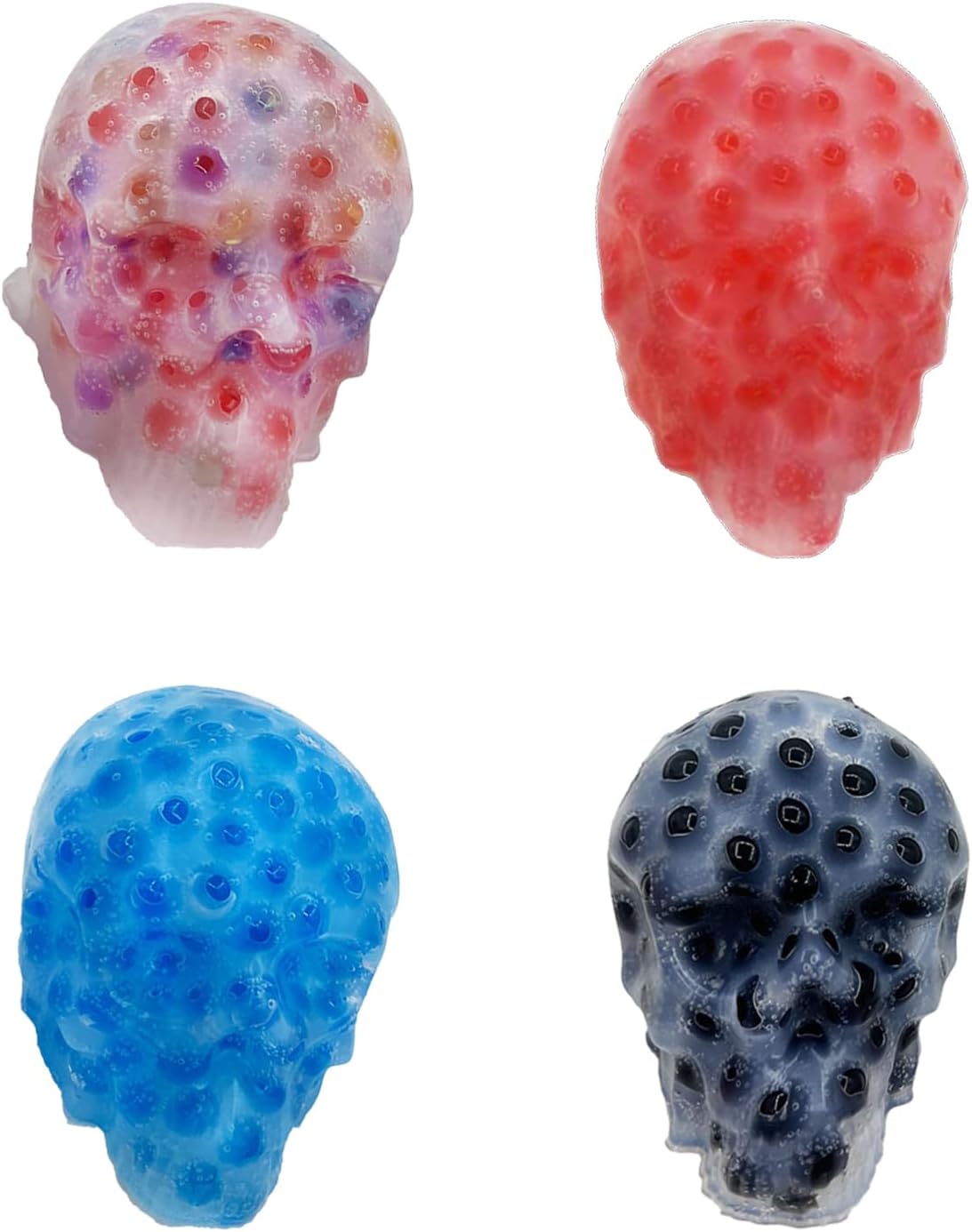 4Pcs Scull Pimple Popping Squishy