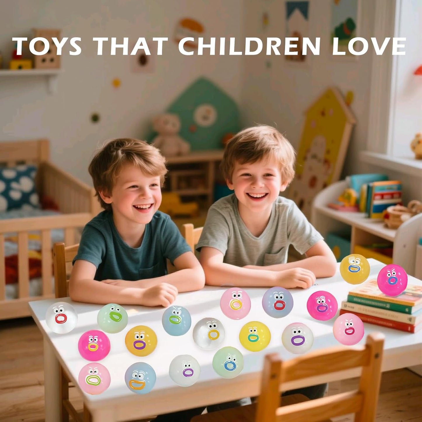 Mini Squishies Fidget Toys 36 Pack Kawaii Expression Stress Relief for Classrooms, Party Favors & Gifts - Sticky Cute Sensory Toys Teacher Supply